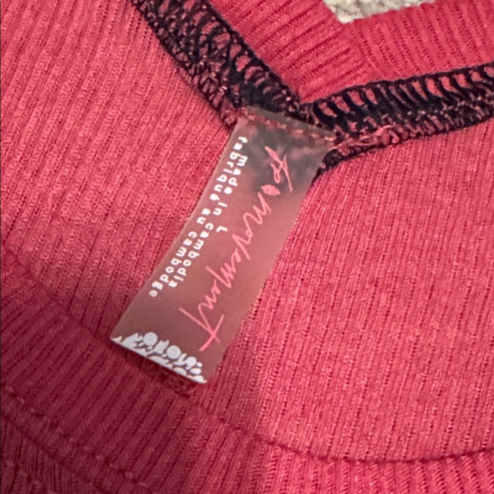 FP Movement Love Tank Wild Raspberry Ribbed Racerback NWT Large - Picture 6 of 14